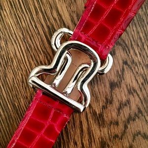 Vintage Genuine Leather Snakeskin Belt